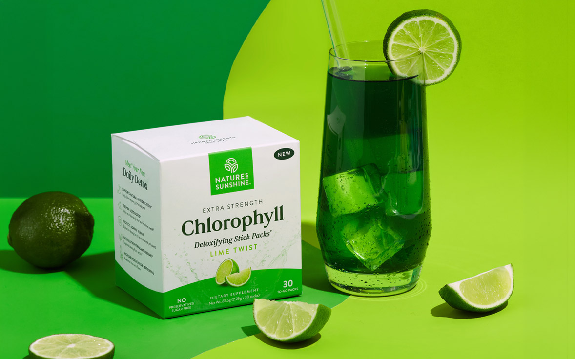 Powdered Chlorophyll Stick Packs